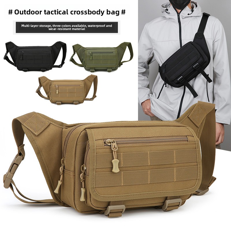 Outdoor Sport Bag - Męska taktyczna nerka nylonowa, duża pojemność,