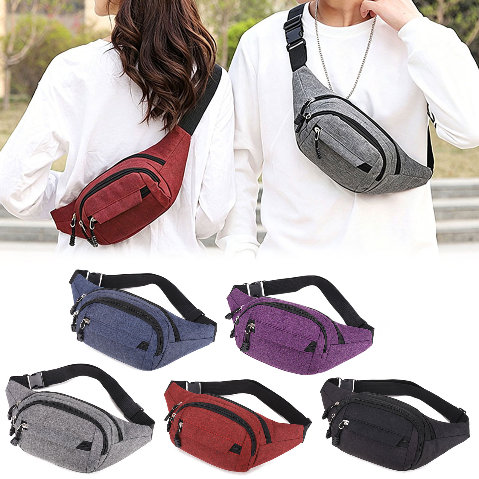 Outdoor Sport Bag - 1pc torba na talię męska saszetka