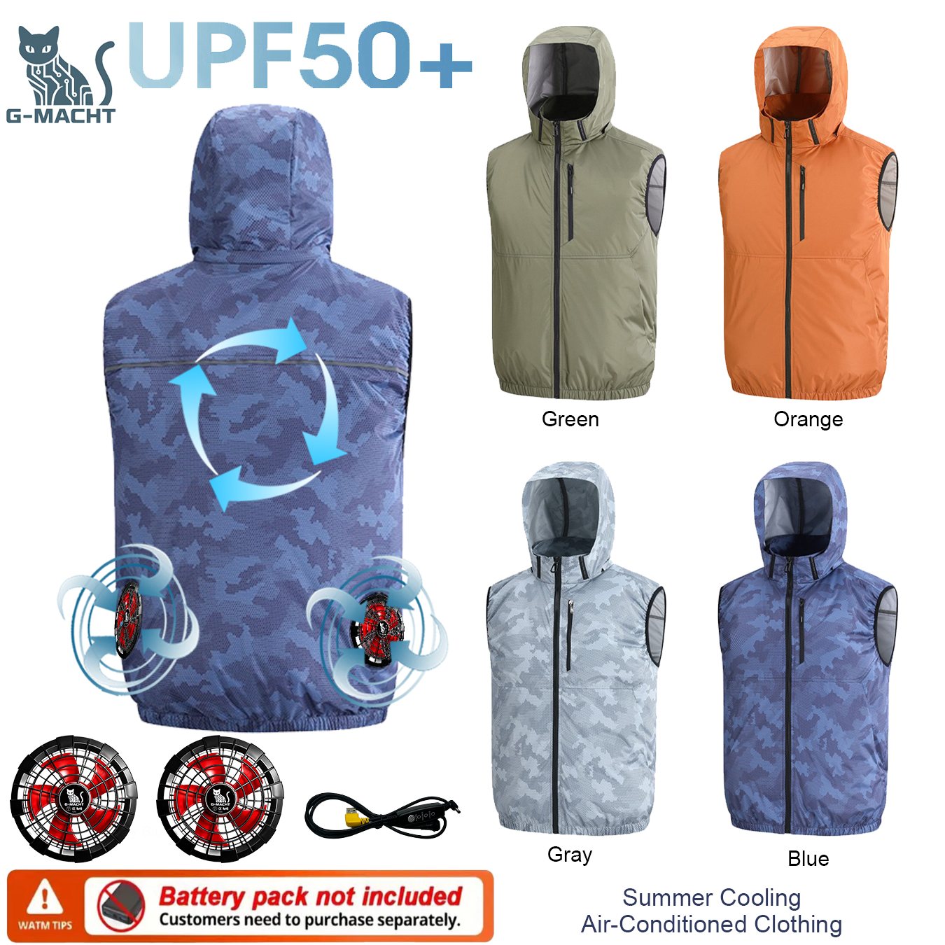 Letni sportowy wentylator 12V/ – Outdoor Sport Jacket Brand recenzja i cena
