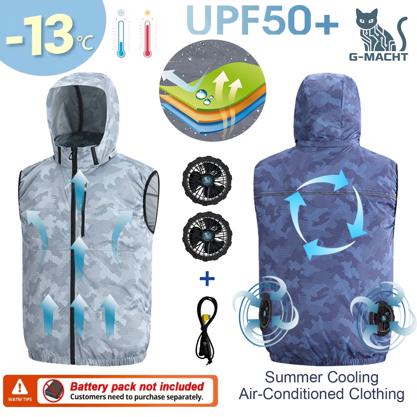 Letni sportowy wentylator 12V/ – Outdoor Sport Jacket Brand recenzja i cena
