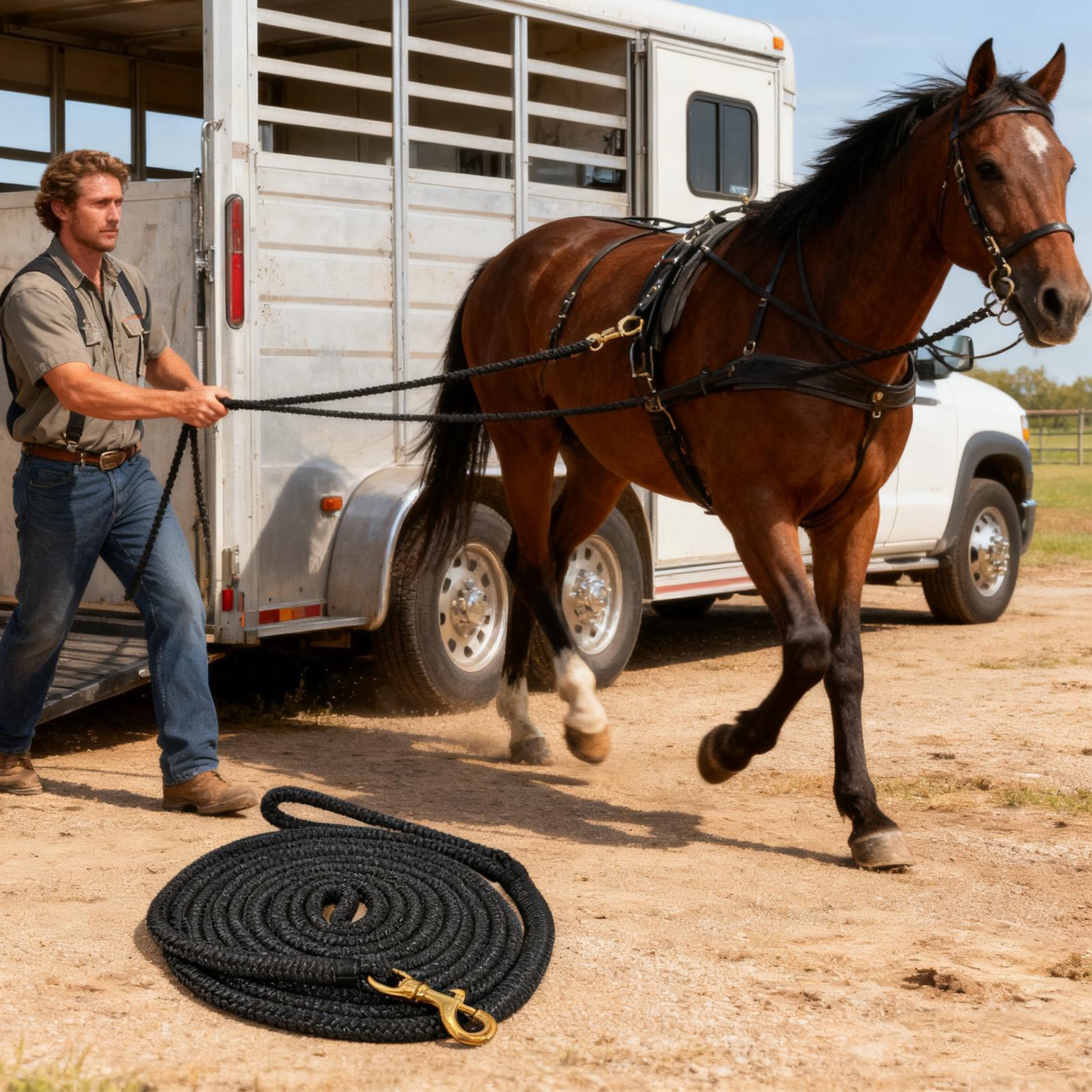 Sznur do lungowania koni, link – Lunge Line Horse recenzja i cena